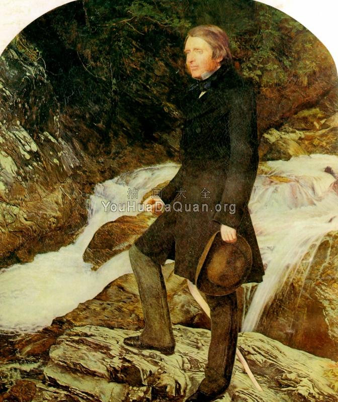 portrait of john ruskin - 约翰·埃弗里特·米莱斯